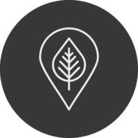 Locally Grown Line Inverted Icon Design vector