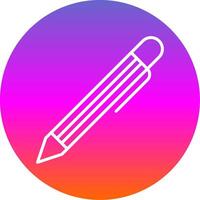 Pen Line Gradient Circle Icon vector