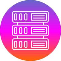 Switch Line Gradient Circle Icon vector