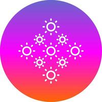 Lights Line Gradient Circle Icon vector