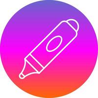 Marker Line Gradient Circle Icon vector