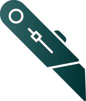 Utility Knife Glyph Gradient Icon vector