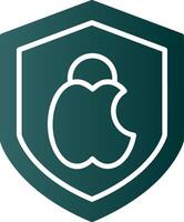 Mac Security Glyph Gradient Icon vector