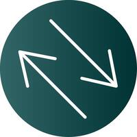 Swap Glyph Gradient Icon vector