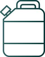 Jerry Can Line Gradient Icon vector