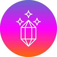 Quartz Line Gradient Circle Icon vector