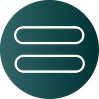 Equal Glyph Gradient Icon vector