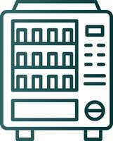 Vending Machine Line Gradient Icon vector