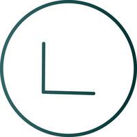 Chevron Line Gradient Icon vector