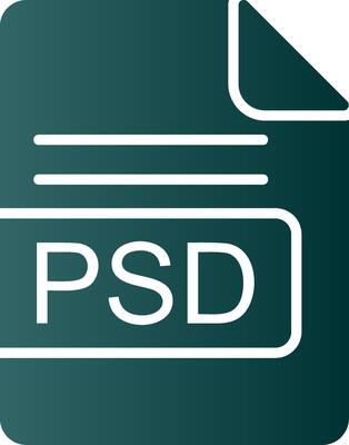 File Format Glyph Gradient Icon