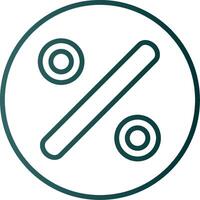 Divide Line Gradient Icon vector