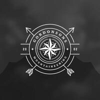 Expedition logo emblem illustration. vector