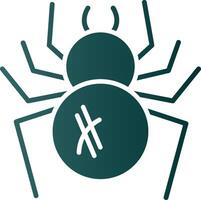 Spider Glyph Gradient Icon vector