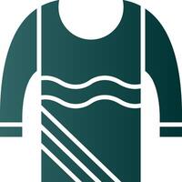 Sweater Glyph Gradient Icon vector
