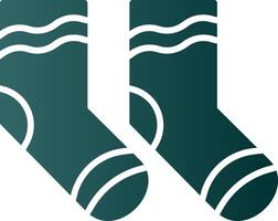 Socks Glyph Gradient Icon vector
