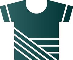 icono de gradiente de glifo de camisa vector