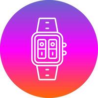 Switches Line Gradient Circle Icon vector