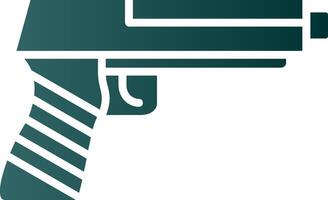 Gun Glyph Gradient Icon vector