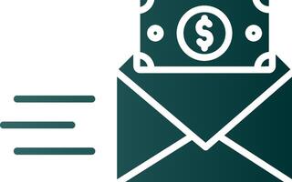 Bribe Glyph Gradient Icon vector