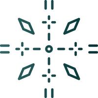 Firework Line Gradient Icon vector