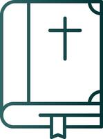 Bible Line Gradient Icon vector