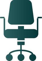 Chair Glyph Gradient Icon vector