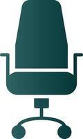 Chair Glyph Gradient Icon vector