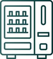 Vending Machine Line Gradient Icon vector