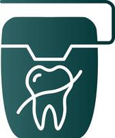 Floss Glyph Gradient Icon vector