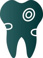 Caries Glyph Gradient Icon vector