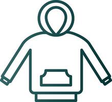 Hoodie Line Gradient Icon vector