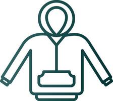 Hoodie Line Gradient Icon vector