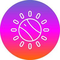 Dial Line Gradient Circle Icon vector