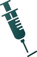 Syringe Glyph Gradient Icon vector