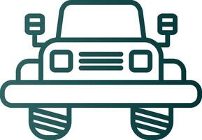 Jeep Line Gradient Icon vector