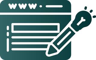 Website Design Glyph Gradient Icon vector