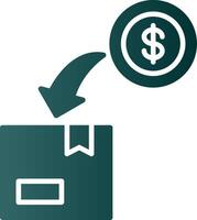Fundraising Glyph Gradient Icon vector