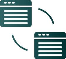 Refactoring Glyph Gradient Icon vector