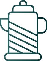 Kettle Line Gradient Icon vector