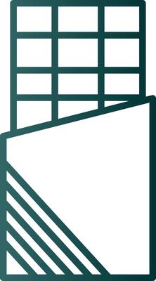 Chocolate Bar Line Gradient Icon