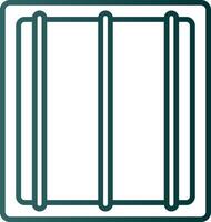 Jail Line Gradient Icon vector