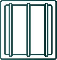 Jail Line Gradient Icon vector