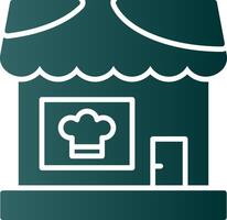 Restaurant Glyph Gradient Icon vector