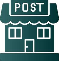 Post Office Glyph Gradient Icon vector