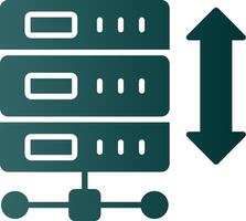 Expand Arrows Glyph Gradient Icon vector