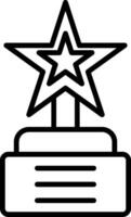 Reward Line Gradient Icon vector