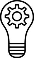 Creativity Line Gradient Icon vector