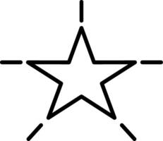 Star Line Gradient Icon vector