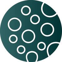Moon Glyph Gradient Icon vector