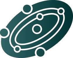 Galaxy Glyph Gradient Icon vector